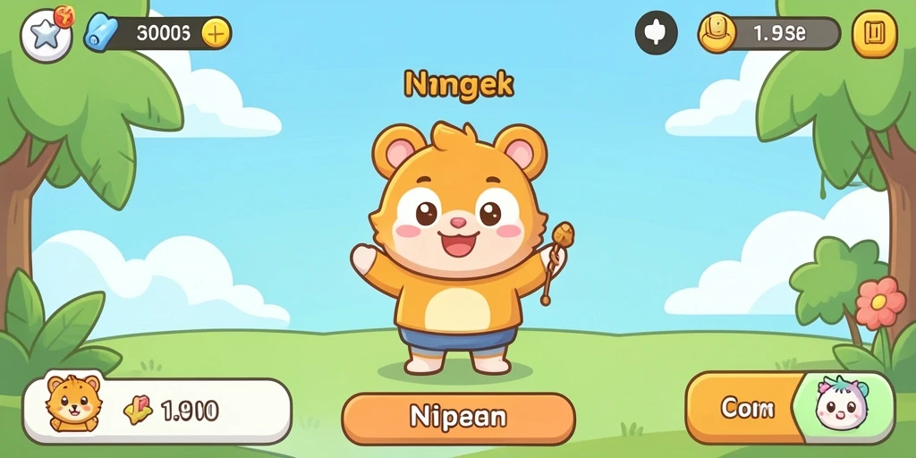 Screenshot menunjukkan tampilan awal permainan slot yang menarik.