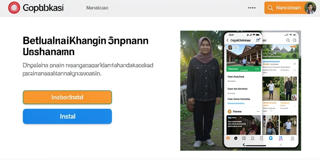 Tampilan awal yang menarik dan mudah dinavigasi.